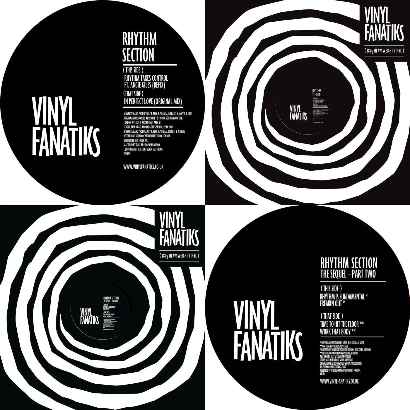 Rhythm Section Bundle - The Sequel Part Two EP + Rhythm Takes Control / In Perfect Love (Original) 12"