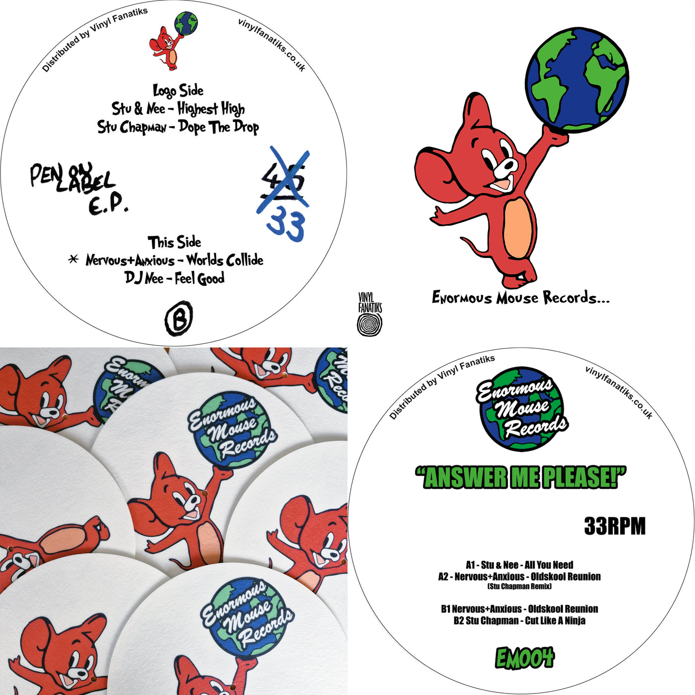 The Enormous Mouse Double Pack - EP3 and EP4 (with SLIPMAT & exclusive remix WAV)