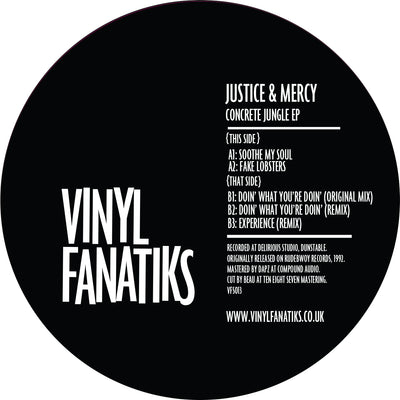 Justice & Mercy 'Concrete Jungle EP' - YELLOW VINYL - VFS013