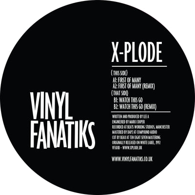 X-Plode – First Of Many/Watch This Go 12″ - Bespoke Marble/Colour Limited Pressing– VFS018