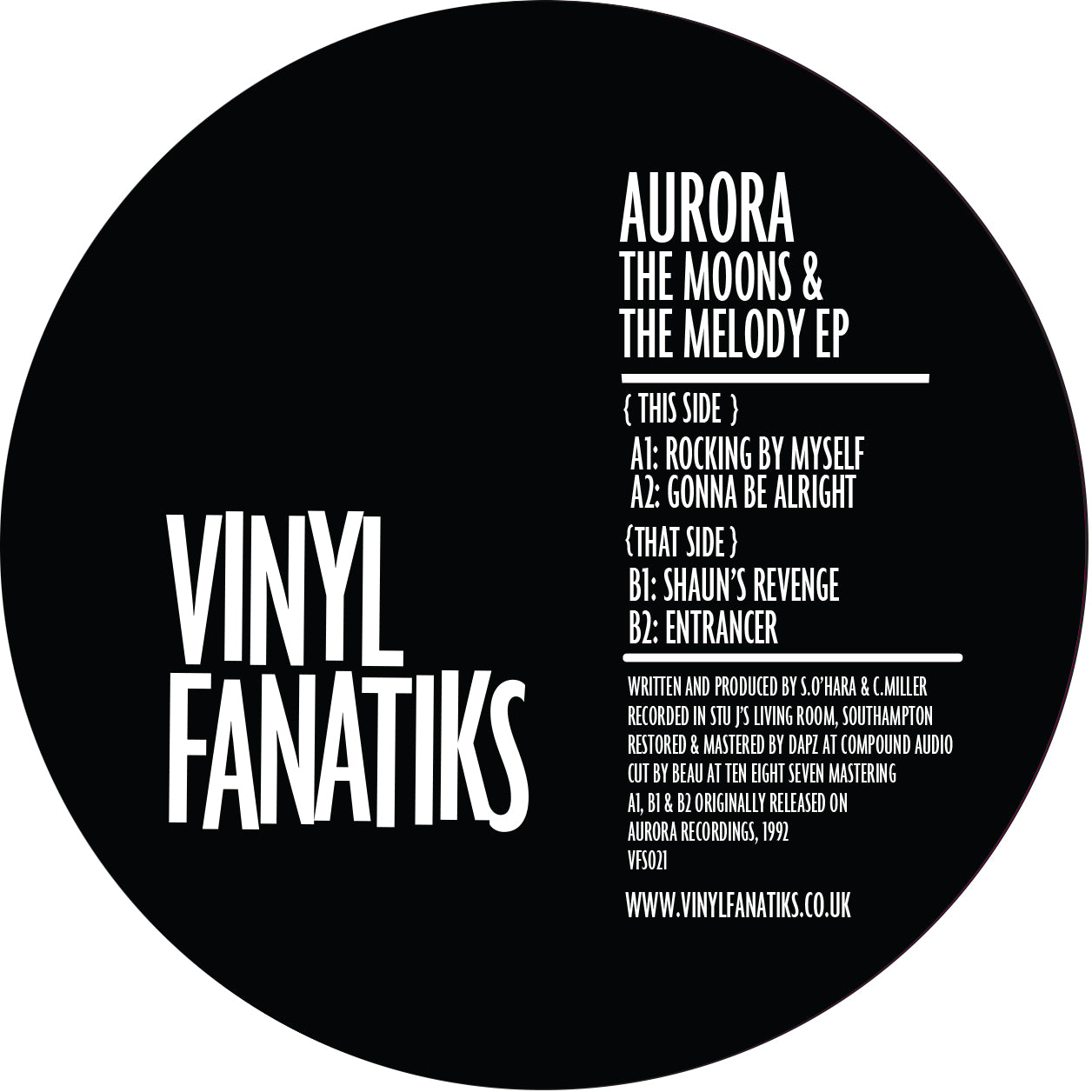 Aurora – The Moons & Melody EP - Bespoke Marble/Colour Limited Pressing – VFS021